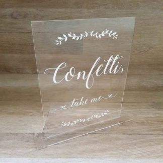 A4 Perspex Engraved Message LC4 R230