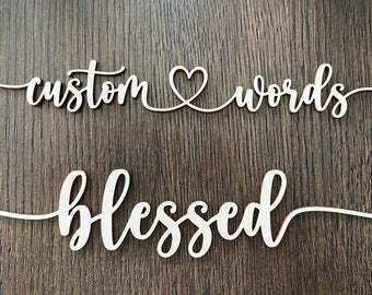 Custom Names Melamine on Wood