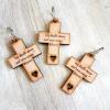 Key Ring 8cm Cross Engrave LC33 R195 for 10