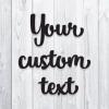Custom Names and Words