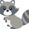 Sitting Raccoon