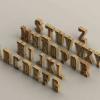 3D Laser Cut Alphabet A-Z