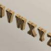 3D Laser Cut Alphabet U-Z