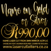Name on Gold or Silver Mirror Acrylic