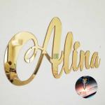 Gold Name Sign