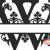 Split Letters W