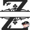 Split Letters Z