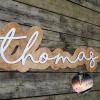 Wooden Names 2 Colour MDF