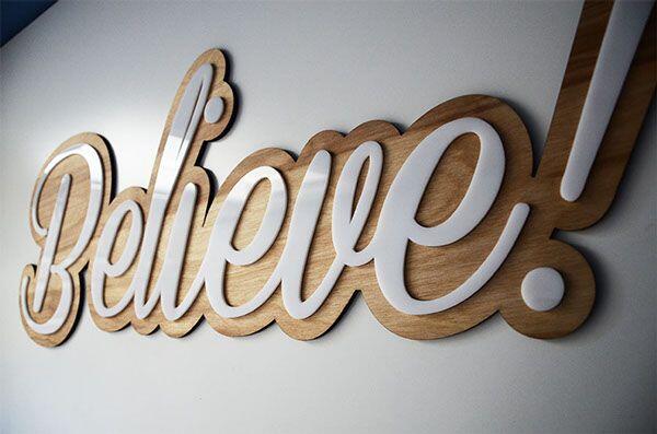 Wooden Names 2 Colour MDF