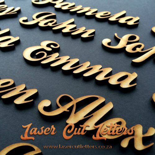 Large Wooden Names