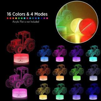 RGB LED Base for 3D Lamps