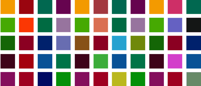 Perspex Colour Chart