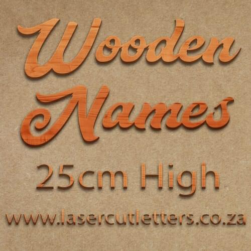 Wooden Letters and Names 25cm