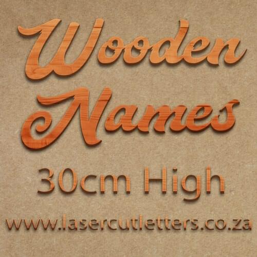 Wooden Letters and Names 30cm