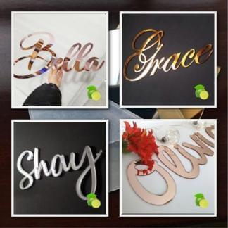 Gold and Silver Names for Wall